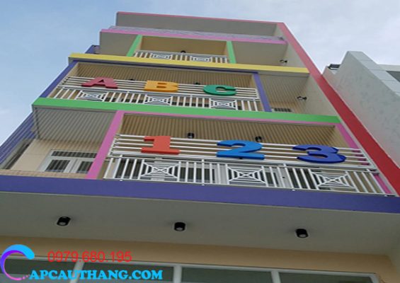 Lưới cầu thang trường mầm non