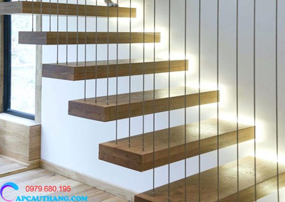 Thi công dây cáp cầu thang