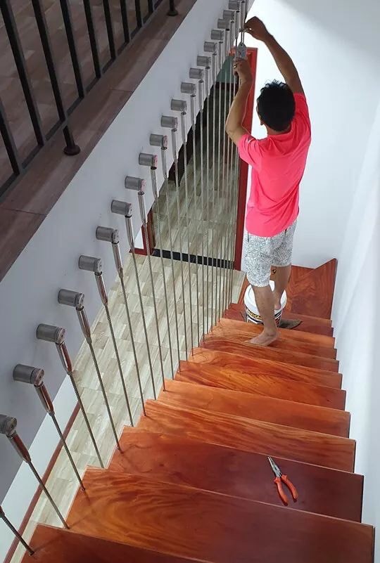Cầu thang dây cáp tại Ba Đình- Hà Nội