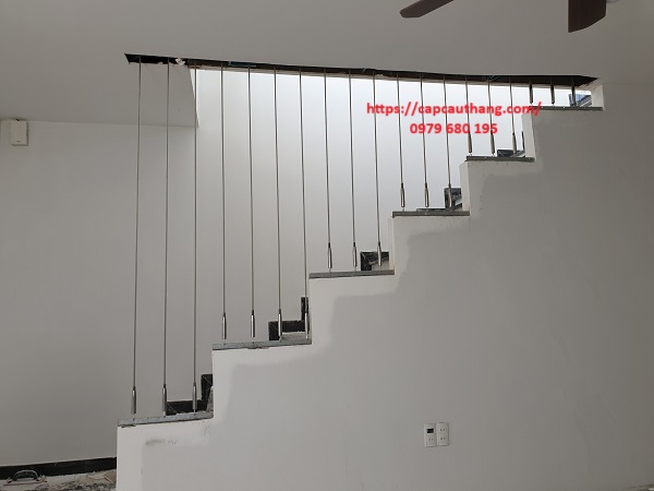 Cầu thang dây cáp đẹp tại Quảng Ninh