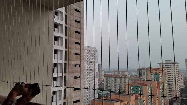 Lắp đặt Lưới an toàn ban công