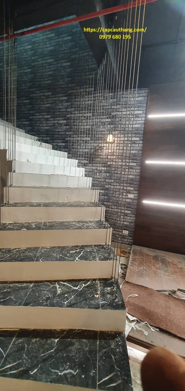 Thi công cáp cầu thang tại Lào Cai