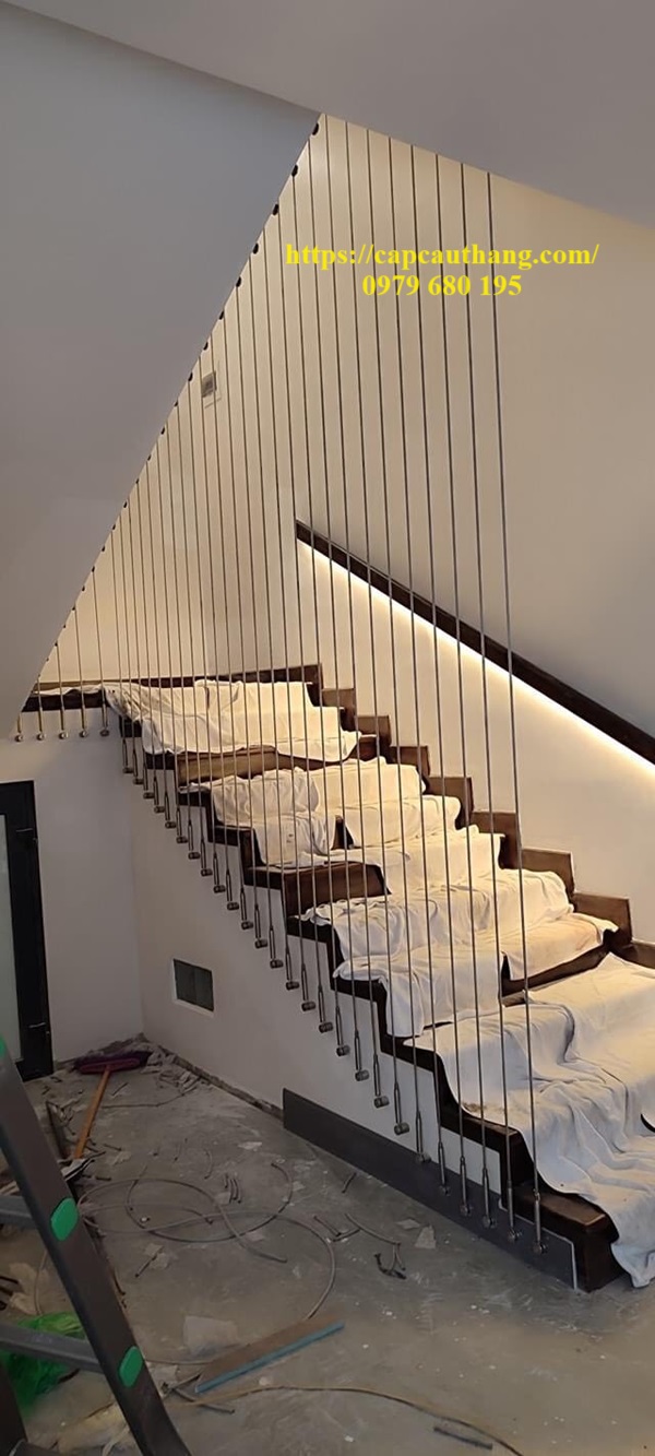 Thi công cáp cầu thang tại Hưng Yên