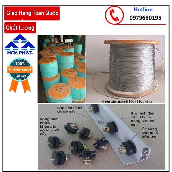 Phụ kiện lắp đặt Lưới an toàn cầu thang