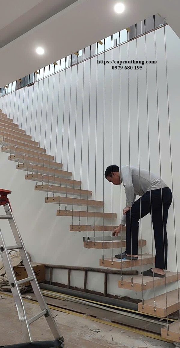 Mẫu cáp cầu thang đẹp tại Thanh Hóa