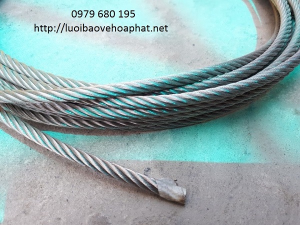 Dây cáp inox trần 8mm