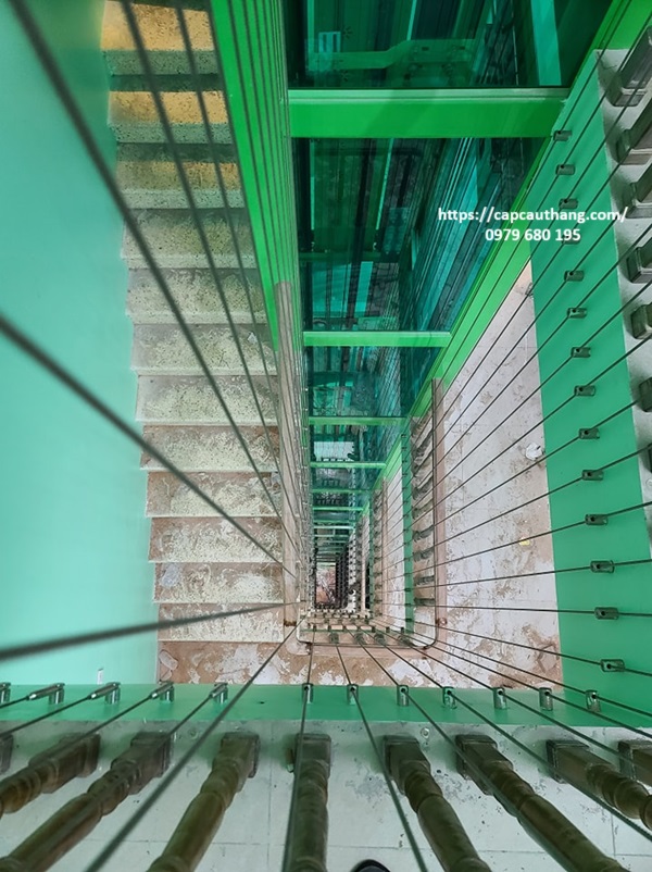 Lưới cáp an toàn cầu thang