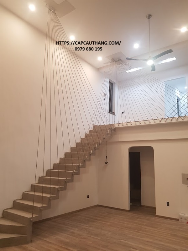 Mẫu cáp cầu thang đan chéo