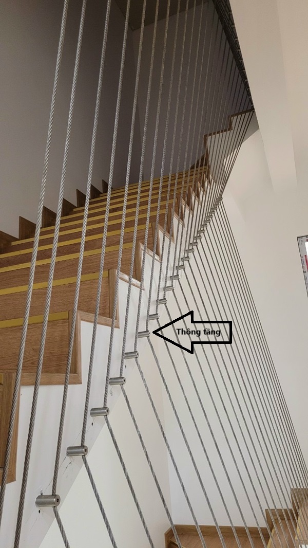 Thông tầng sỏ cáp cầu thang