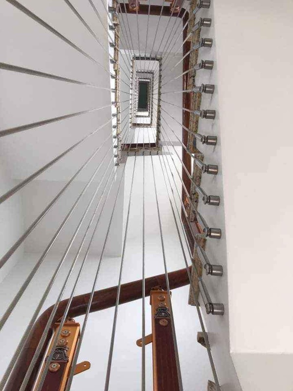 Lắp đặt Dây cáp an toàn cầu thang Lắp đặt Dây cáp an toàn cầu thang