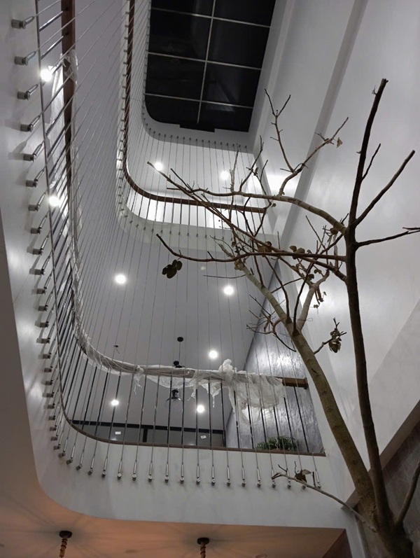 Thi công Cáp cầu thang giếng trời tại Quảng Ninh