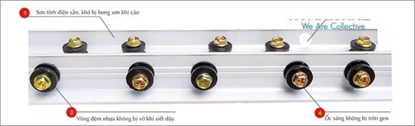 Thanh nẹp nhôm Lưới an toàn cầu thang